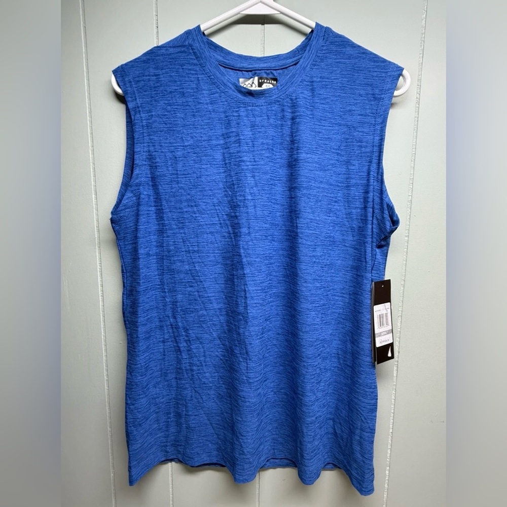 Men's Blue Athletic Tank Top